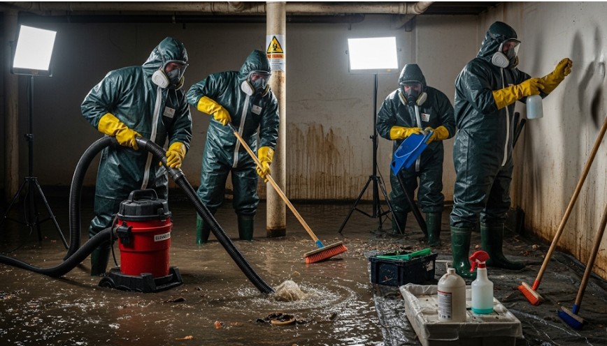 🔹 sewage cleanup